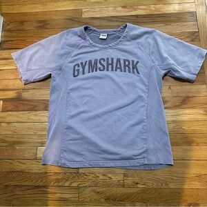 Gymshark Men Power Wash Rag Top Short Sleeve Shirt Light Purple Large Activewear